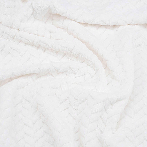 Плед ARDESTO Jacquard Braid 200х220см, 100% поліестер, айворі