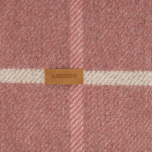 Плед ARDESTO Leonardo Alpina, 140x200см, 100% шерсть, розовый
