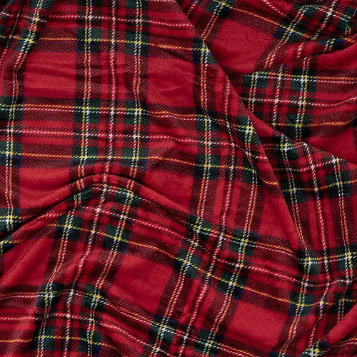 Плед ARDESTO Christmas Flannel 160х200см, 100% поліестер, клітинка, червоний