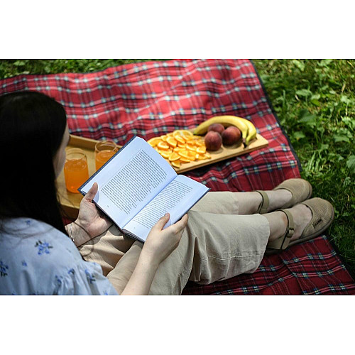 Плед ARDESTO Picnic 130х170см, 100% поліестер, клітинка червоний