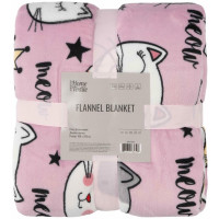 Плед ARDESTO Flannel 160х200см, 100% полиэстер, котики.