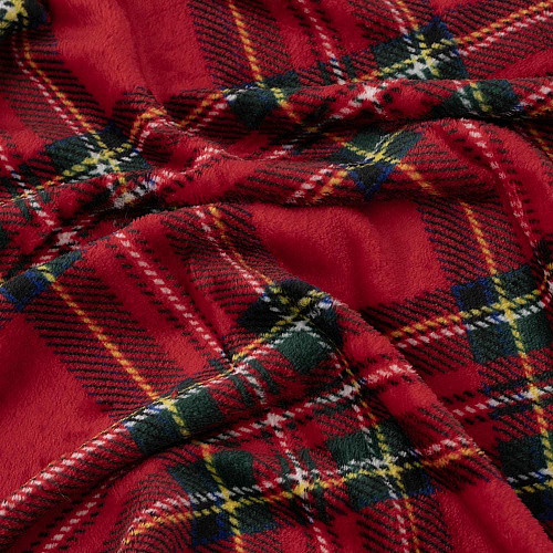Плед ARDESTO Christmas Flannel 160х200см, 100% поліестер, клітинка, червоний