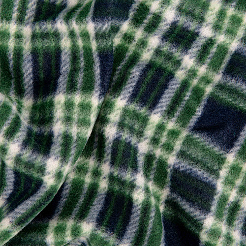 Плед ARDESTO Fleece 130x160см, 100% поліестер, клітинка, зелений