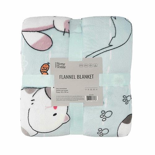 Плед ARDESTO Flannel 160х200см, 100% поліестер, милі котики