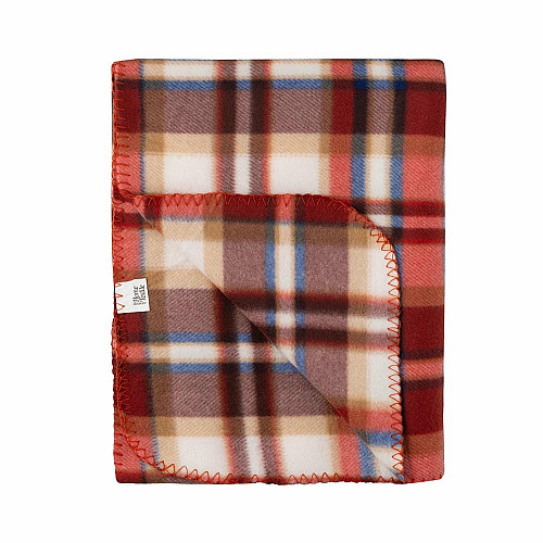 Плед ARDESTO Fleece 130x160см, 100% поліестер, клітинка, біло-коричневий