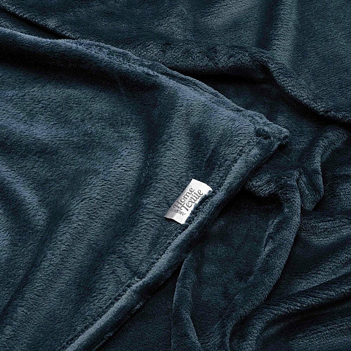 Плед ARDESTO Flannel 160х200см, 100% поліестер, синій темний