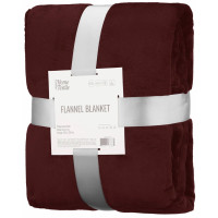 Плед ARDESTO Flannel 160х200см, 100% поліестер, бургунді