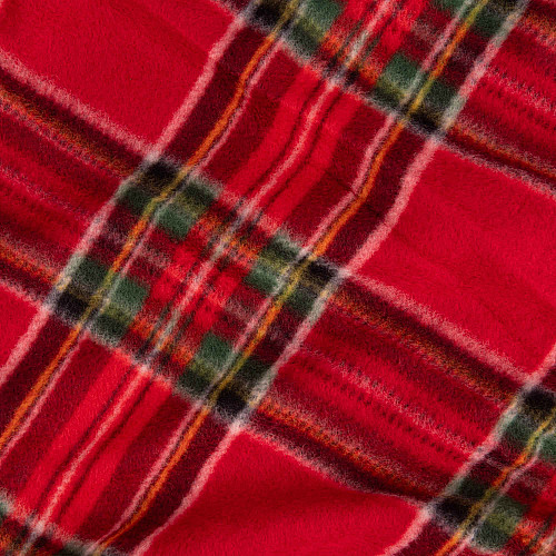 Плед ARDESTO Fleece 130x160см, 100% поліестер, клітинка, червоний