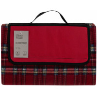 Плед ARDESTO Picnic 130х170см, 100% полиэстер, клеточка красная