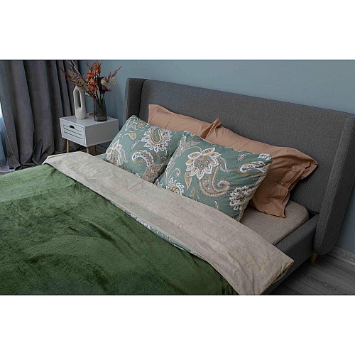 Плед ARDESTO Flannel, 200x220см, 100% полиэстер, зеленый