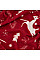 Плед ARDESTO Christmas Flannel 160х200см, 100% поліестер, олені, червоний