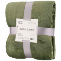 Плед ARDESTO Flannel, 200x220см, 100% полиэстер, зеленый