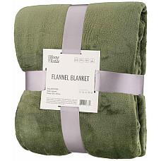 Плед ARDESTO Flannel, 200x220см, 100% поліестер, зелений