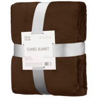 Плед ARDESTO Flannel 200х220см, 100% поліестер, коричневий