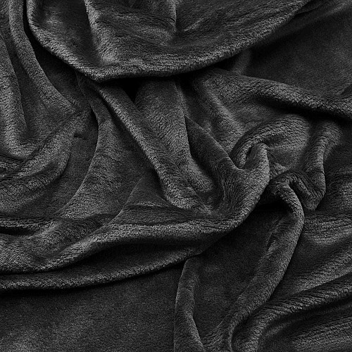 Плед ARDESTO Flannel 200х220см, 100% поліестер, чорний