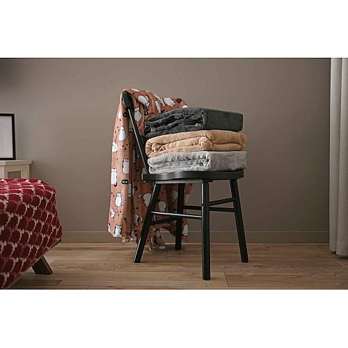 Плед ARDESTO Flannel, 160х200см, 100% полиэстер, котики.