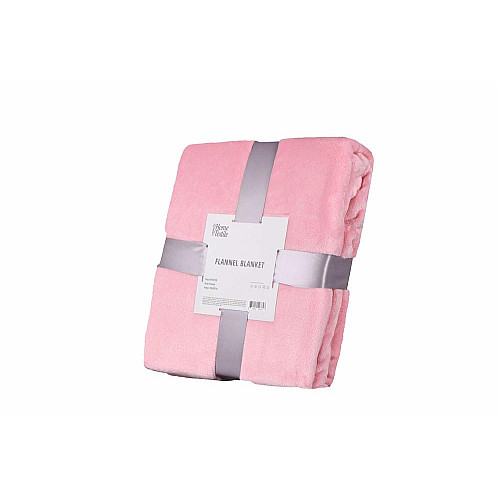 Плед ARDESTO Flannel, 160х200см, 100% поліестер, рожевий