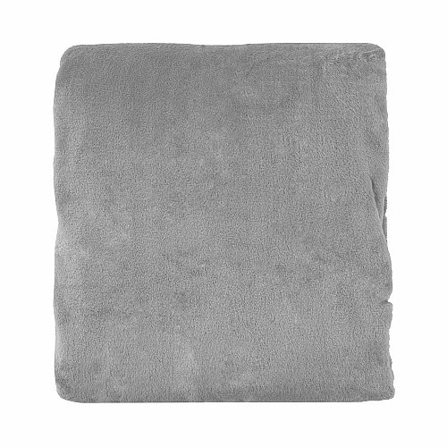 Плед ARDESTO Flannel 160х200см, 100% поліестер, сірий світлий