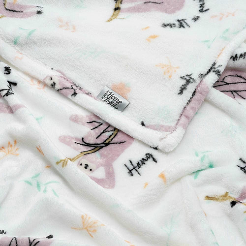 Плед ARDESTO Flannel, 160х200см, 100% полиэстер, ленивцы
