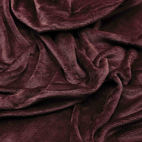 Плед ARDESTO Flannel 160х200см, 100% поліестер, бургунді
