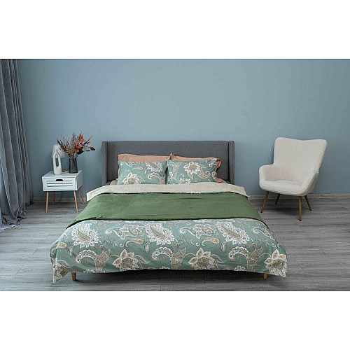 Плед ARDESTO Flannel, 200x220см, 100% полиэстер, зеленый