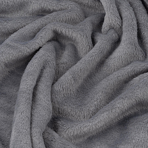 Плед ARDESTO Flannel 200х220см, 100% поліестер, сірий світлий