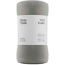 Плед ARDESTO Fleece 130x160см, 100% поліестер, сірий світлий