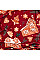 Плед ARDESTO Christmas Flannel 160х200см, 100% поліестер, імбирні будиночки