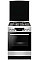 Плита Hansa комбінована, 77л, 60x60см, дисплей, конвекція, чавун, нерж