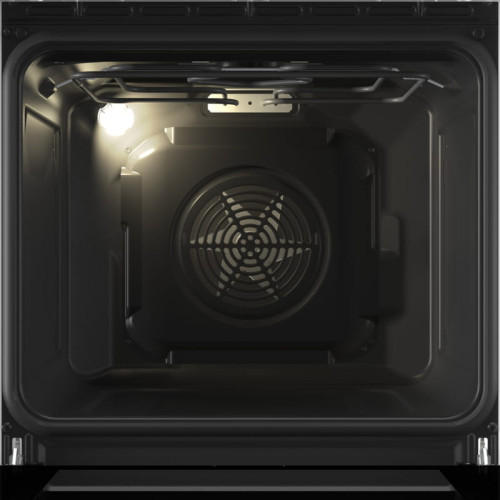 Плита Gorenje комбінована, 70л, 50x60см, металева кришка, дисплей, IconLed, емальовані, сірий