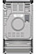 Плита Gorenje комбинированная, 70л, 50x60см, дисплей, IconLed, эмалированные, нерж.