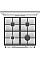 Плита Gorenje комбинированная, 71л, 60x60см, дисплей, IconLed, чугун, белый