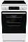 Плита Gorenje электрическая стеклокерамическая, 70л, 50x60см, дисплей, приготовление с паром, программатор, белый