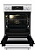 Плита Gorenje электрическая стеклокерамическая, 70л, 50x60см, дисплей, приготовление с паром, программатор, белый