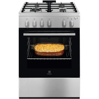 Плита Electrolux газова, 59л, 60x60см, чавун, нерж
