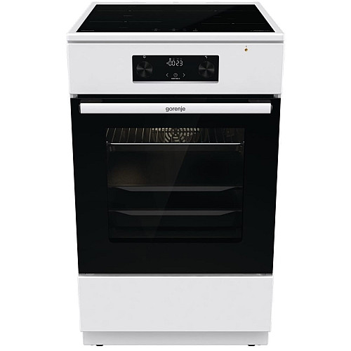 Плита Gorenje електрична індукційна, 70л, 50x60см, дисплей, програматор IconLed, поєднання конфорок, білий