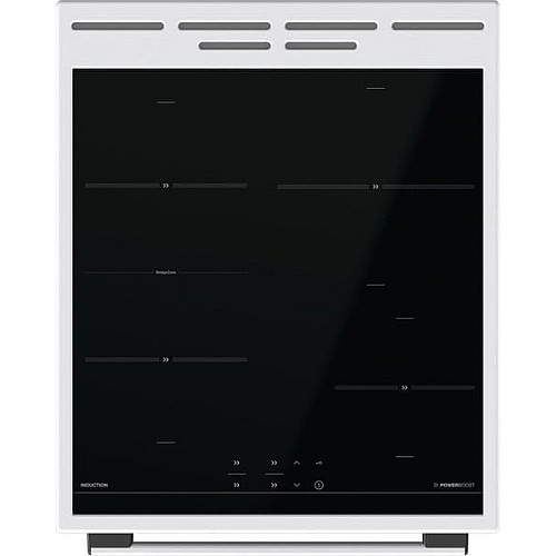 Плита Gorenje електрична індукційна, 70л, 50x60см, дисплей, програматор IconLed, поєднання конфорок, білий