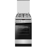 Плита Hansa комбінована, 50х60см, 62л, чавун, газ контр., дисплей, сірий