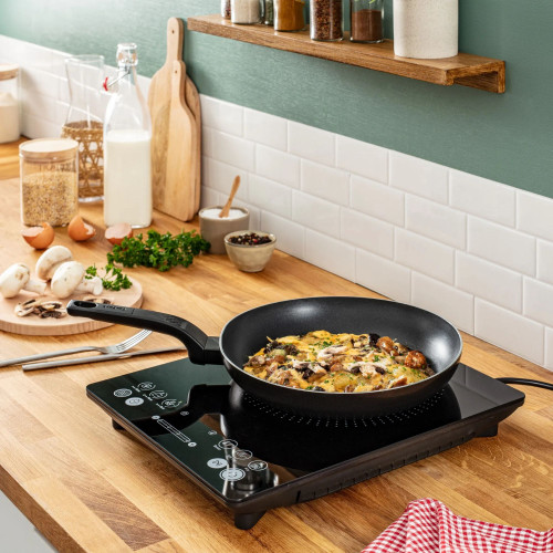 Плитка настільна Tefal індукційна Everyday Slim, конфорок - 1 на 2.1кВт, керування - сенсорне, програм - 6, чорний