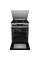 Плита Gorenje комбінована, 70л, 50x60см, металева кришка, дисплей, IconLed, емальовані, сірий
