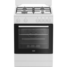 Плита Beko газова, 64л, 60x60см, таймер, білий