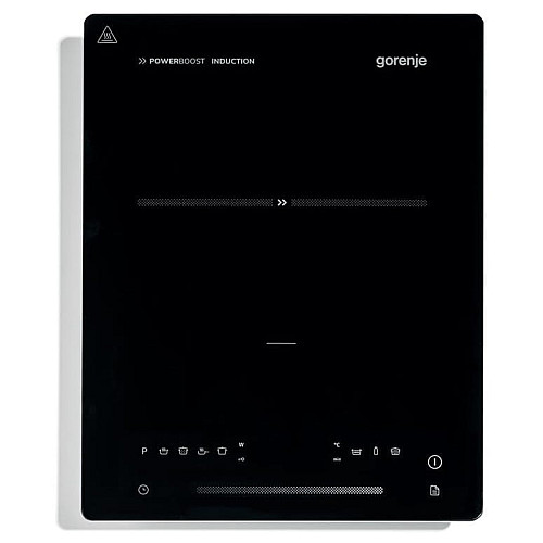 Настольная плитка Gorenje индукционная, конфорок - 1 на 2кВт, управление - сенсорное, черный