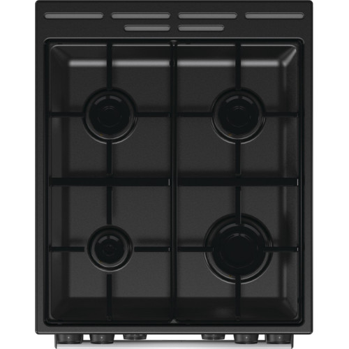 Плита Gorenje комбінована, 62л, 50x60см, дисплей, IconLed, емальовані, титан