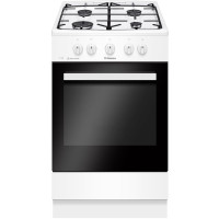 Плита Hansa газова, 70л, 50x60см, газ-контроль, електричне запалювання в ручках, білий