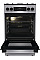 Плита Gorenje комбінована, 70л, 50x60см, дисплей, чавун, нерж