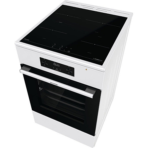 Плита Gorenje електрична індукційна, 70л, 50x60см, дисплей, програматор IconLed, поєднання конфорок, білий