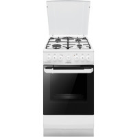 Плита Hansa комбинированная, 50х60см, 62л, эмаль, газ контр., белый