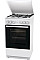 Плита Gorenje комбінована, 68л, 50x60см, емальовані реш, з кришкою, білий