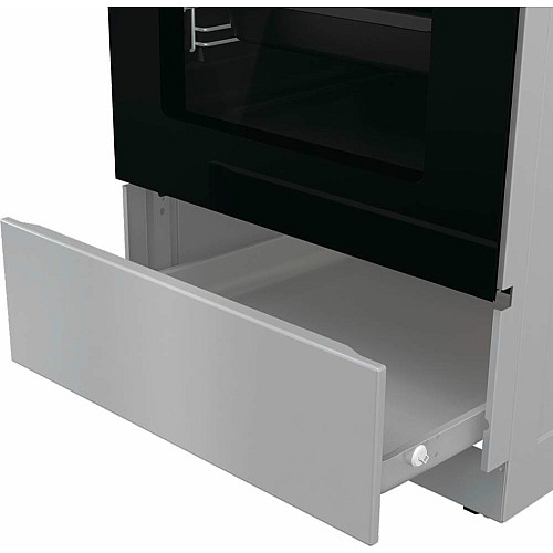 Плита Gorenje електрична склокерамічна, 70л, 50x60см, дисплей, програматор, сірий