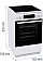 Плита Gorenje электрическая стеклокерамическая, 70л, 50x60см, дисплей, приготовление с паром, программатор, белый
